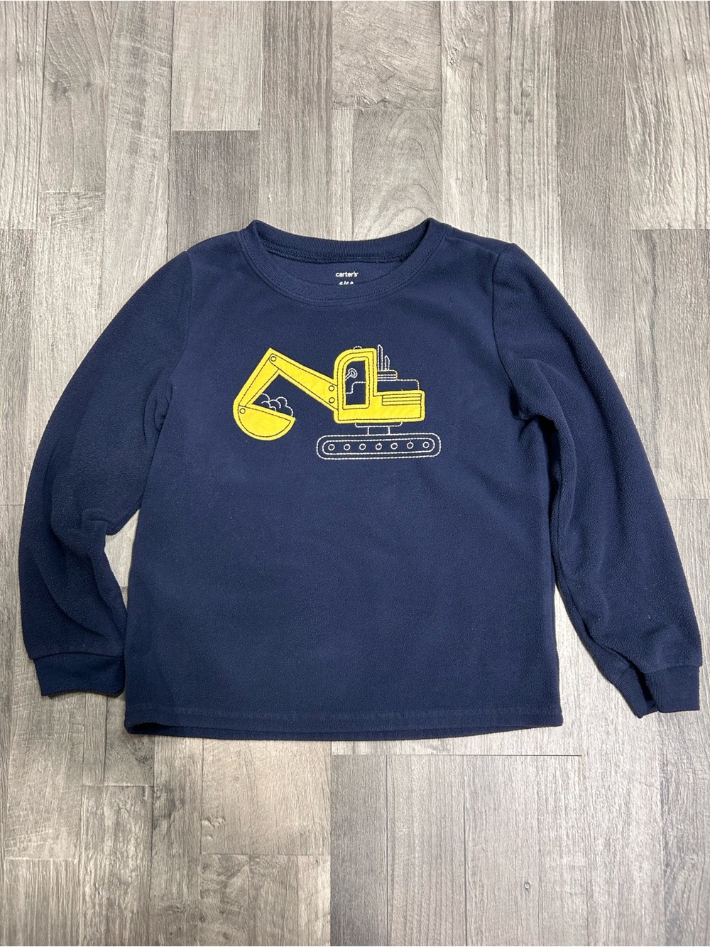 Carter's Boys Fleece Excavator Pajama Set 6 - Picture 2 of 8